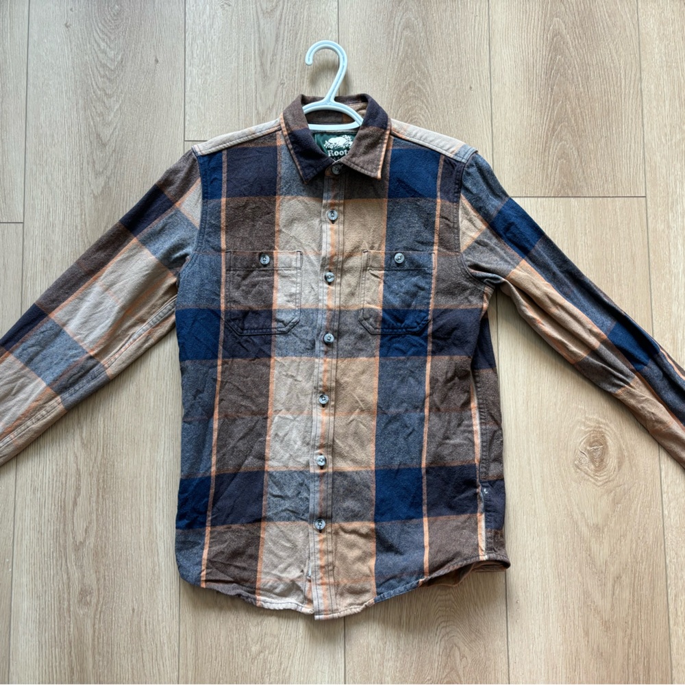 Roots Flannel Plaid Men's Shirt - Picture 1 of 3